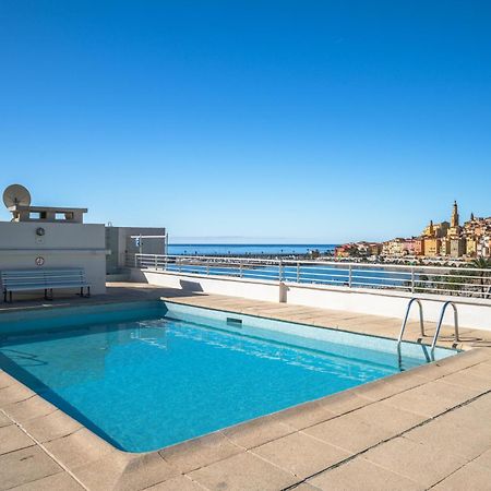 Appartamento Le Rocamare - Piscine Toit Terrasse - Parking Prive - Terrasse Mentone Esterno foto